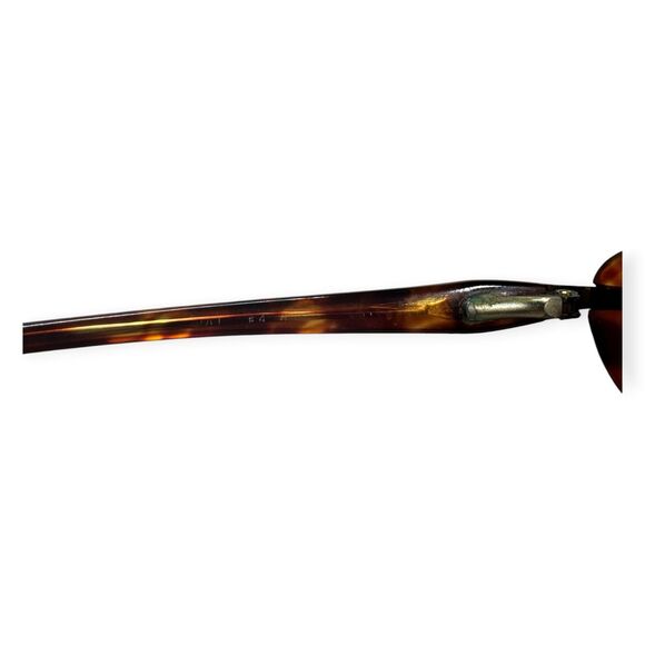 Maui Jim MJ-147-10 Oval Polarized Sunglasses Dark Brown Tortoise Frames Japan